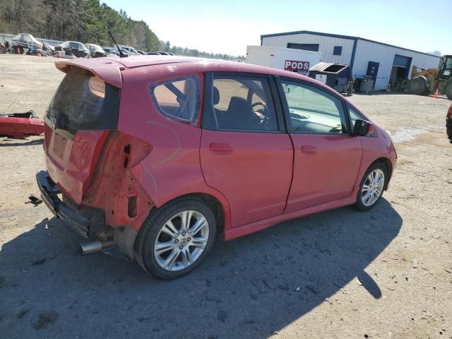 JHMGE87409S041378 - 2009 HONDA FIT SPORT RED photo 3