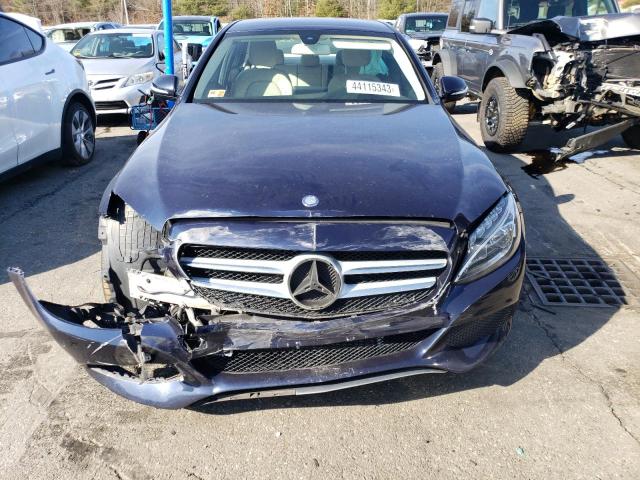 55SWF4KB6FU012760 - 2015 MERCEDES-BENZ C300 300 4MATIC BLUE photo 5