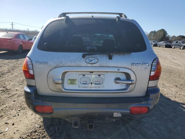 KM8SC13D44U605461 - 2004 HYUNDAI SANTA FE GLS GRAY photo 6