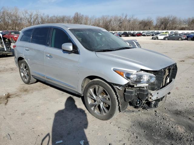 5N1AL0MMXDC321228 - 2013 INFINITI JX35 SILVER photo 4