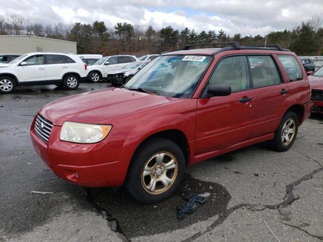 JF1SG63607H732993 - 2007 SUBARU FORESTER 2.5X RED photo 1