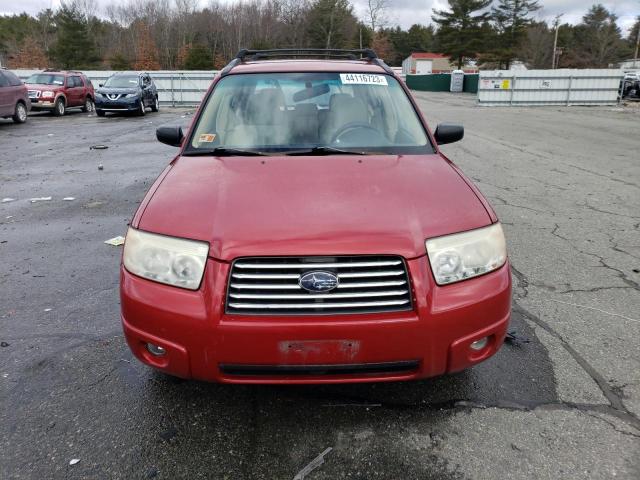 JF1SG63607H732993 - 2007 SUBARU FORESTER 2.5X RED photo 5