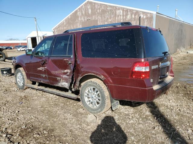 1FMJK2A50DEF20210 - 2013 FORD EXPEDITION EL LIMITED MAROON photo 2