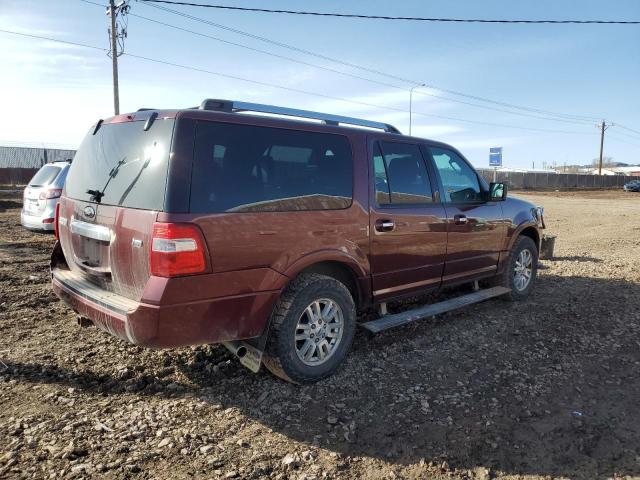 1FMJK2A50DEF20210 - 2013 FORD EXPEDITION EL LIMITED MAROON photo 3