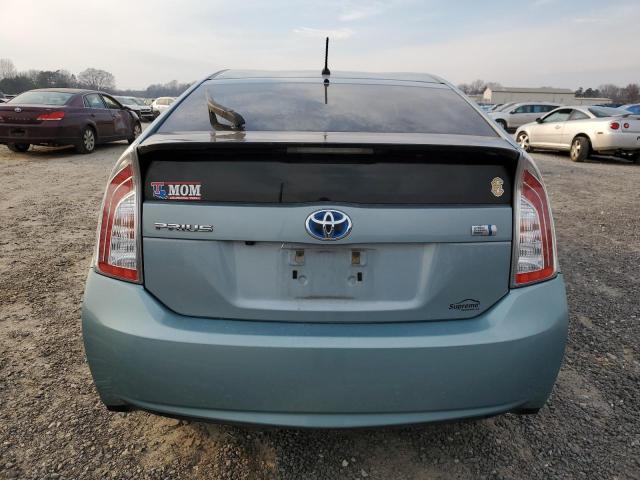 JTDKN3DU2F1875334 - 2015 TOYOTA PRIUS TURQUOISE photo 6