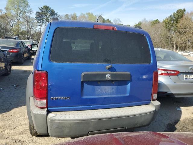 1D8GT28K47W595631 - 2007 DODGE NITRO SXT BLUE photo 6