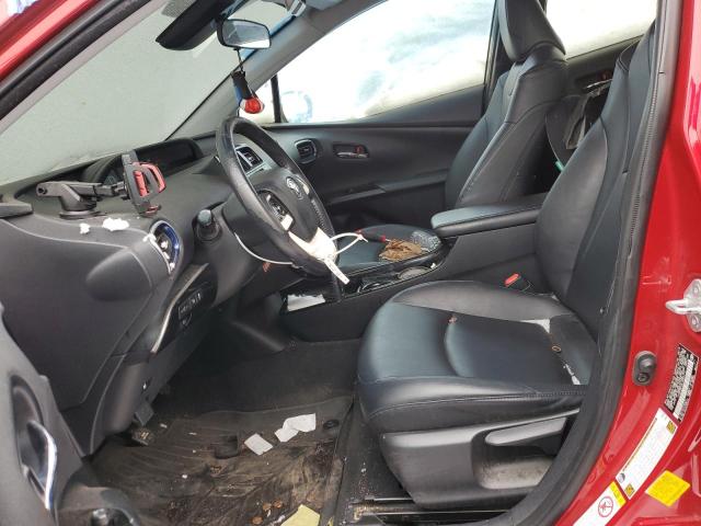 JTDKARFU6J3065777 - 2018 TOYOTA PRIUS RED photo 7