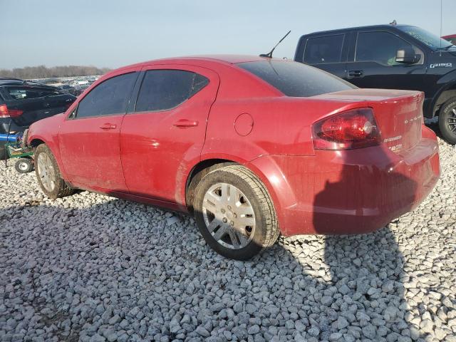 1C3CDZAB8DN613809 - 2013 DODGE AVENGER SE RED photo 2