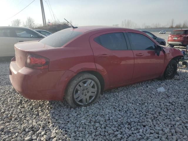 1C3CDZAB8DN613809 - 2013 DODGE AVENGER SE RED photo 3