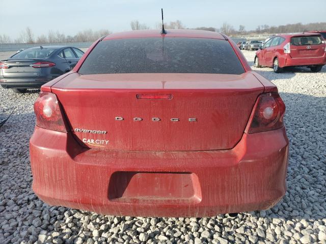 1C3CDZAB8DN613809 - 2013 DODGE AVENGER SE RED photo 6