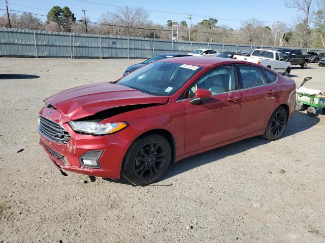 3FA6P0HD8LR107725 - 2020 FORD FUSION SE RED photo 1