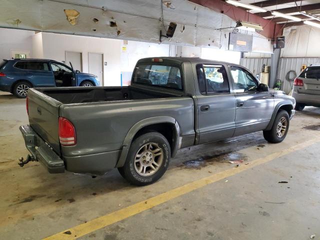 1D7HL48N33S284255 - 2003 DODGE DAKOTA QUAD SLT GRAY photo 3