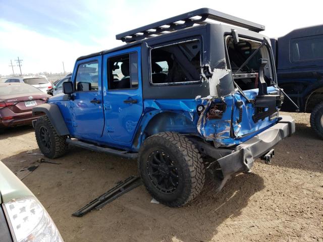 1C4BJWDG7GL114540 - 2016 JEEP WRANGLER U SPORT BLUE photo 2