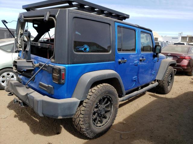 1C4BJWDG7GL114540 - 2016 JEEP WRANGLER U SPORT BLUE photo 3