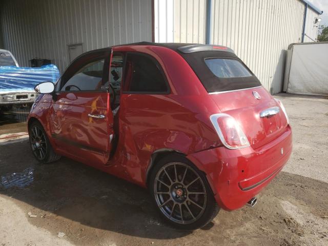 3C3CFFDR4CT203590 - 2012 FIAT 500 POP RED photo 2