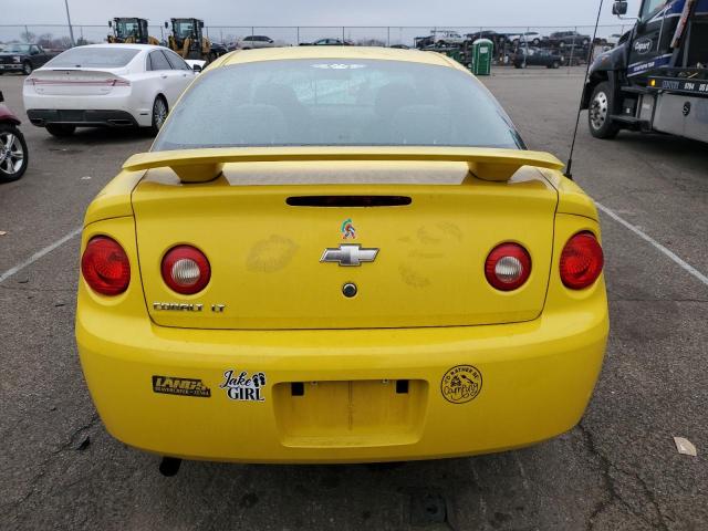 1G1AL15F077366307 - 2007 CHEVROLET COBALT LT YELLOW photo 6