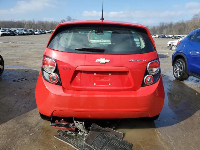 1G1JC6SH5D4206357 - 2013 CHEVROLET SONIC LT RED photo 6