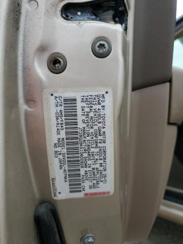 JT2BG28K610600828 - 2001 TOYOTA CAMRY LE TAN photo 12