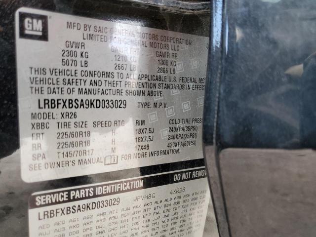 LRBFXBSA9KD033029 - 2019 BUICK ENVISION PREFERRED Qara foto 13