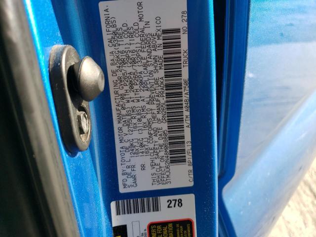 3TMJU62N48M069805 - 2008 TOYOTA TACOMA DOUBLE CAB PRERUNNER BLUE photo 12