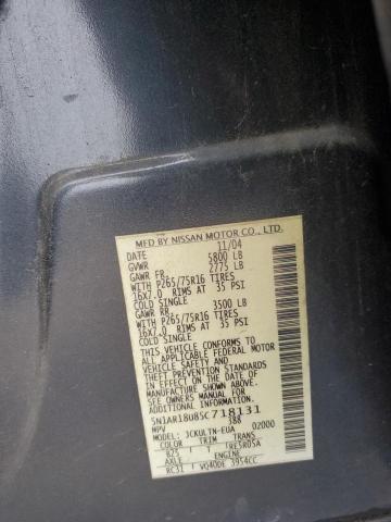 5N1AR18U85C718131 - 2005 NISSAN PATHFINDER LE 蓝色 照片 14