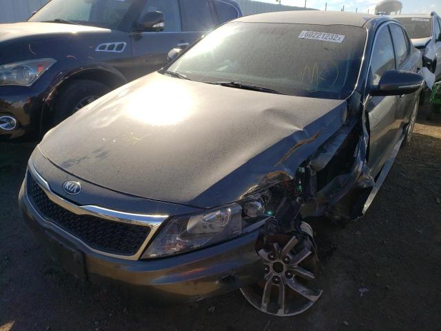 5XXGM4A73DG237320 - 2013 KIA OPTIMA LX BROWN photo 2