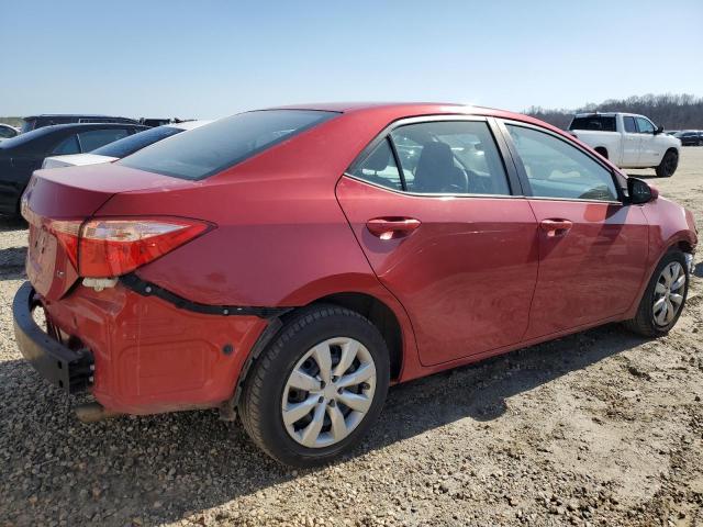 2T1BURHE3KC235213 - 2019 TOYOTA COROLLA L RED photo 3