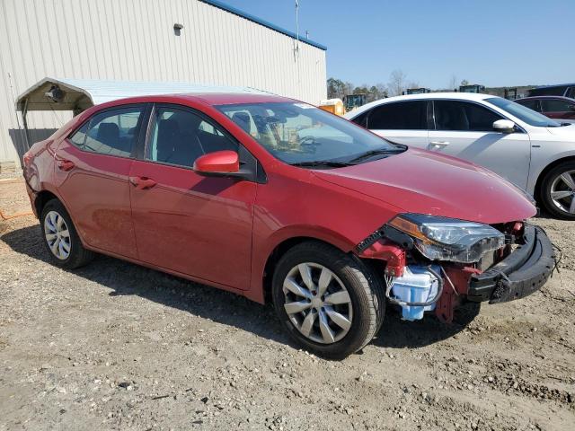 2T1BURHE3KC235213 - 2019 TOYOTA COROLLA L RED photo 4