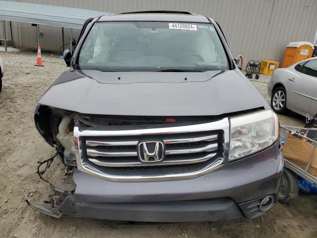 5FNYF4H58EB021681 - 2014 HONDA PILOT EXL GRAY photo 5