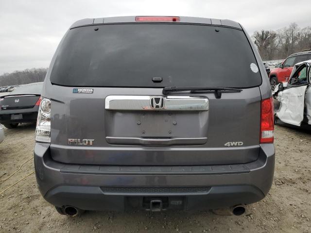 5FNYF4H58EB021681 - 2014 HONDA PILOT EXL GRAY photo 6