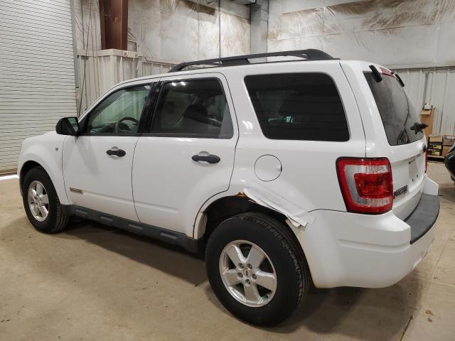 1FMCU93178KE03432 - 2008 FORD ESCAPE XLT WHITE photo 2