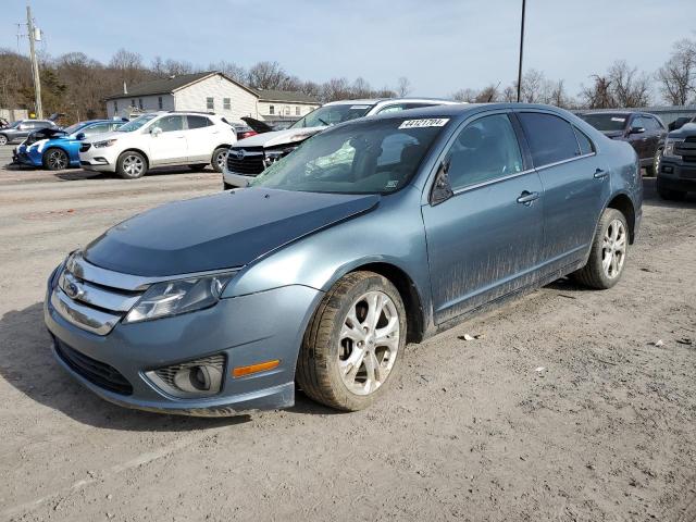 3FAHP0HAXCR113797 - 2012 FORD FUSION SE BLUE photo 1