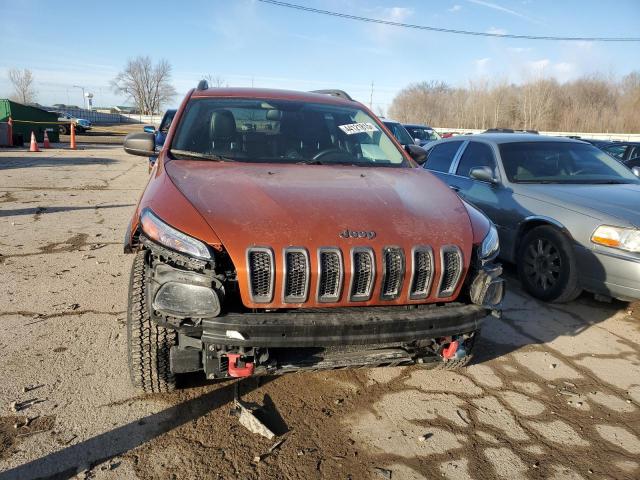 1C4PJMBS5FW604277 - 2015 JEEP CHEROKEE TRAILHAWK ORANGE photo 5