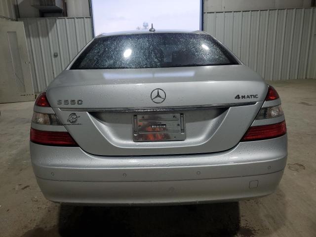 WDDNG86X57A113764 - 2007 MERCEDES-BENZ S 550 4MATIC SILVER photo 6