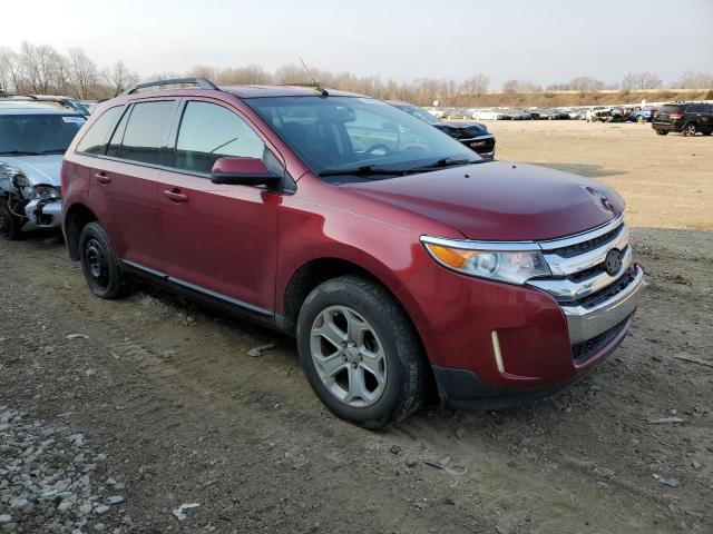 2FMDK3JC1DBC05624 - 2013 FORD EDGE SEL RED photo 4