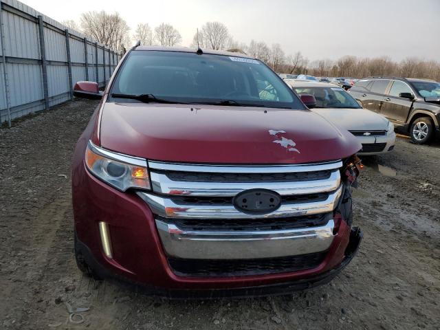 2FMDK3JC1DBC05624 - 2013 FORD EDGE SEL RED photo 5