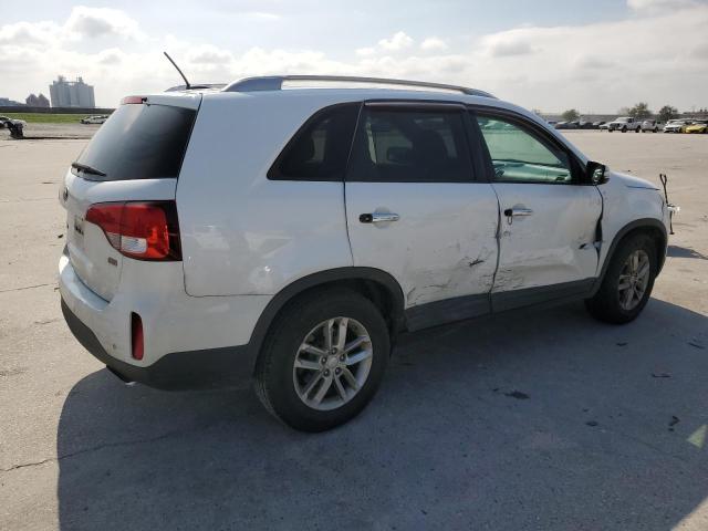 5XYKT3A67EG501103 - 2014 KIA SORENTO LX WHITE photo 3