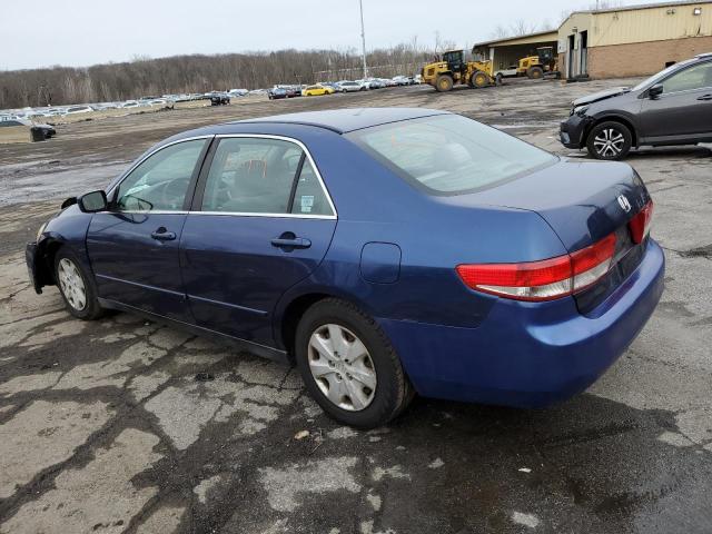 1HGCM56373A051110 - 2003 HONDA ACCORD LX BLUE photo 2