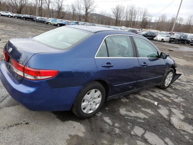 1HGCM56373A051110 - 2003 HONDA ACCORD LX BLUE photo 3