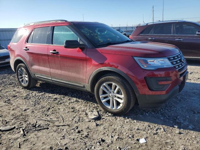 1FM5K7B89HGB31101 - 2017 FORD EXPLORER RED photo 4