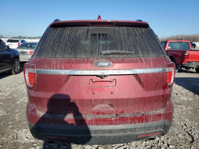 1FM5K7B89HGB31101 - 2017 FORD EXPLORER RED photo 6