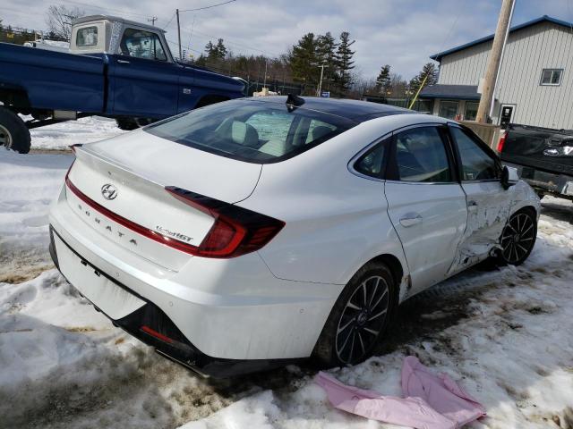 5NPEH4J21MH067916 - 2021 HYUNDAI SONATA LIMITED WHITE photo 3