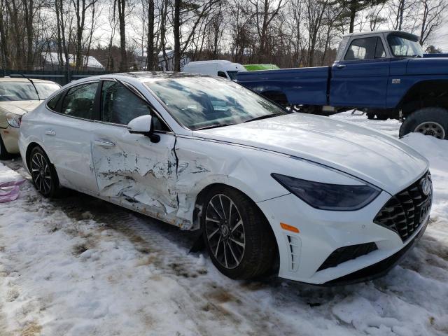 5NPEH4J21MH067916 - 2021 HYUNDAI SONATA LIMITED WHITE photo 4