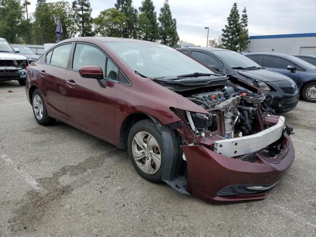 2HGFB2F52FH527319 - 2015 HONDA CIVIC LX BURGUNDY photo 4