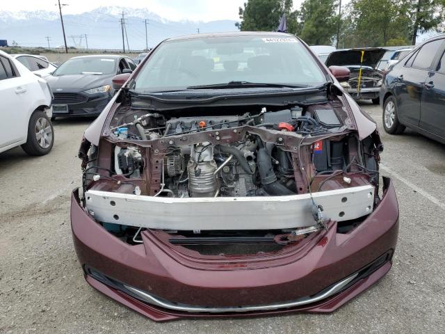 2HGFB2F52FH527319 - 2015 HONDA CIVIC LX BURGUNDY photo 5