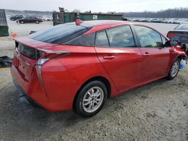 JTDKARFU5J3062420 - 2018 TOYOTA PRIUS RED photo 3