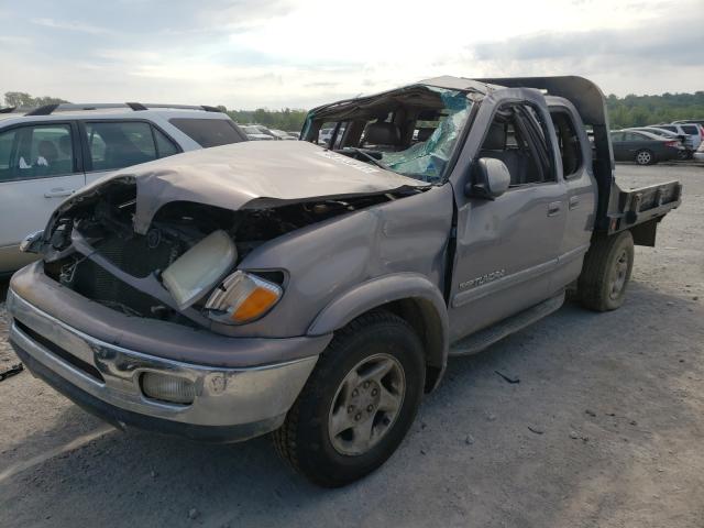 5TBBT4810YS039094 - 2000 TOYOTA TUNDRA ACCESS CAB LIMITED GRAY photo 2