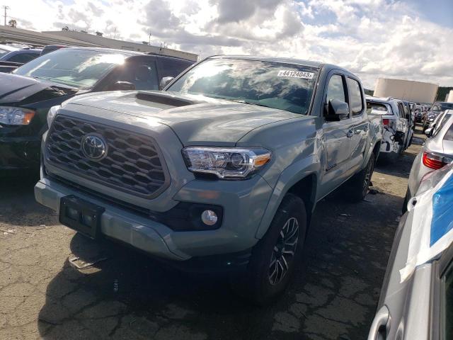 3TMCZ5AN5NM513159 - 2022 TOYOTA TACOMA DOUBLE CAB GREEN photo 1