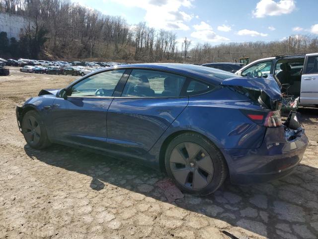 5YJ3E1EA3PF705229 - 2023 TESLA MODEL 3 BLUE photo 2