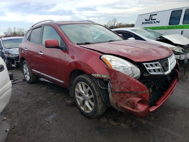 JN8AS5MV1BW287502 - 2011 NISSAN ROGUE S RED photo 4